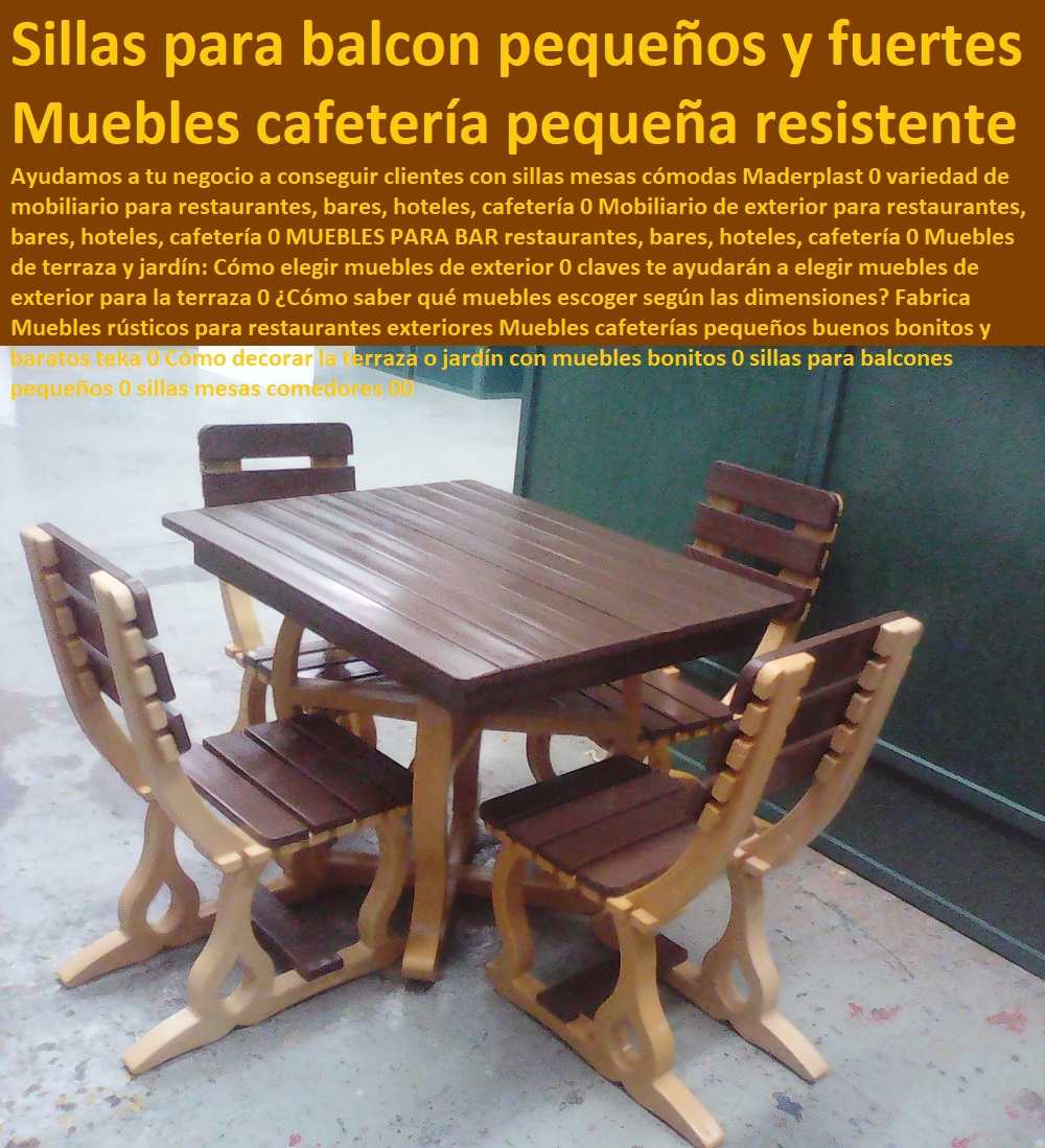 Amoblamiento sillas forja plástica muebles Campestres forja artística madera plástica 0 Proyecto de un Restaurante Turístico 0, Comedores en Madera forjados 0, Muebles De Jardín Y Exteriores 0 Muebles Para Exteriores De Madera Plástica Maderplast 0 Muebles Para Hostelería Y Hotelería 0 Muebles Para Cafeteria 0 Muebles Para Restaurante 0 Diseño de Muebles Campestres 0 Fábrica de muebles Campestres, Muebles Campestres Para Exteriores 0 Muebles De Terrazas De Exterior 0 Interior 0 Juegos de Sala Modernos Pequeños 0, Juegos de Sala Para Fincas WPC Amoblamiento sillas forja plástica muebles Campestres forja artística madera plástica 0 Proyecto de un Restaurante Turístico 0, Comedores en Madera forjados 0, Juegos de Sala Modernos Pequeños 0, Juegos de Sala Para Fincas WPC